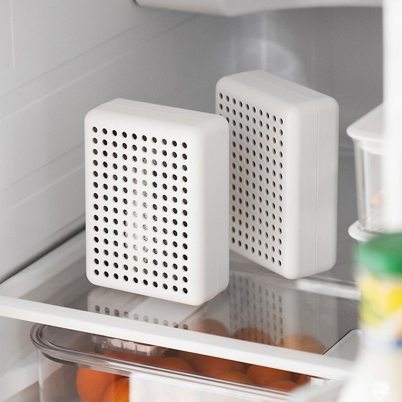 怠惰なコーナー多目的冷蔵庫ネット臭気活性炭消臭ボックス-3 個 - その他 - その他の素材 ホワイト