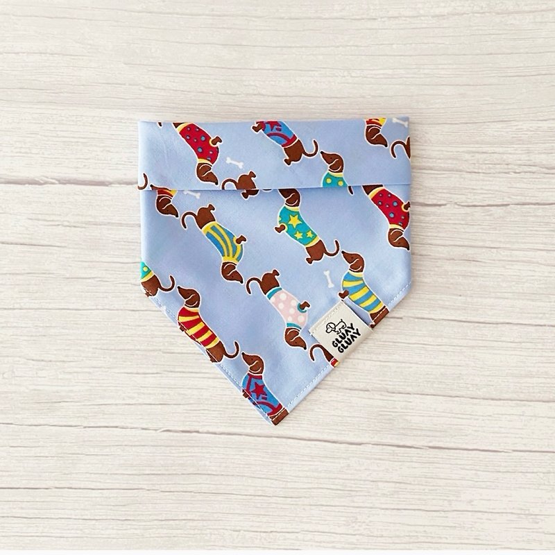 Cutie Dachshund: Dog and cat bandana - Collars & Leashes - Other Materials 
