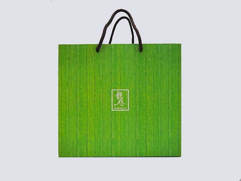 Shugua gift tote bag - ซองจดหมาย - กระดาษ สีเขียว