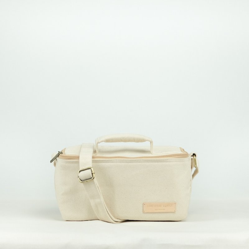 BENTO BAG - white  - Messenger Bags & Sling Bags - Cotton & Hemp White