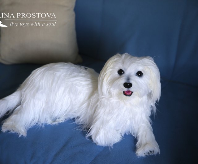 GGG maltese ワンちゃん 犬 マスコット ミニフィギュア