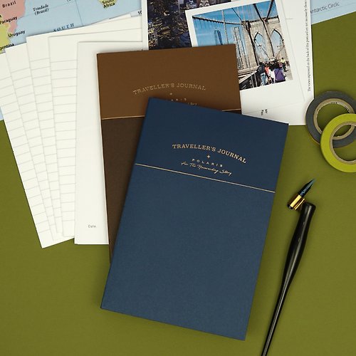 Craftbook Maker 旅行者日誌工藝書 -手作縫製小手帳套裝- 深藍 Bookbinding kit