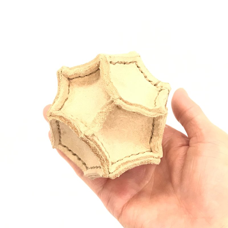 停止接單│**純牛皮**星星球 - 耐咬自然無毒狗狗玩具 - RYAN系列 - 貓/狗玩具 - 真皮 咖啡色