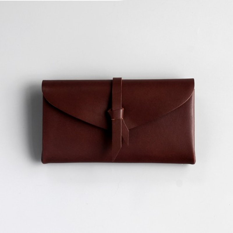 Folded long wallet mug # brown [3 pocket ver]