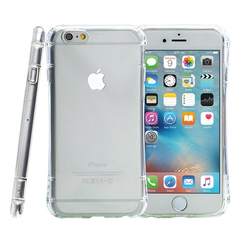 SIMPLE WEAR GRIP Full Covert Transparent TPU Case for Apple iPhone X (4716779658576) - เคส/ซองมือถือ - ซิลิคอน สีใส