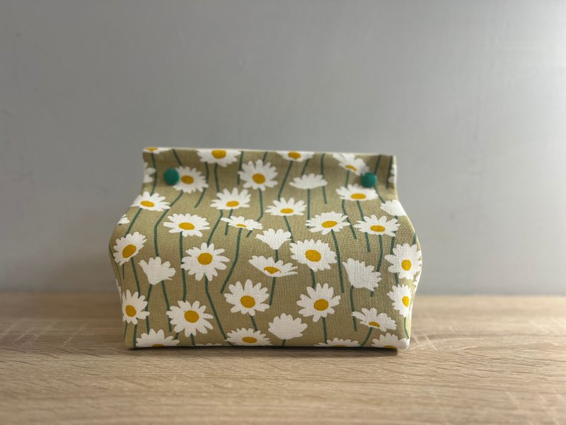 [Ready Stock] Daisy Toilet Paper Cover Desktop - กล่องทิชชู่ - ผ้าฝ้าย/ผ้าลินิน 