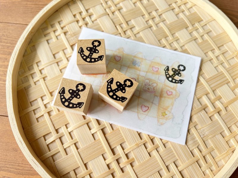 重い腰を持ち上げるための碇はんこ - 印章/印台 - 木頭 卡其色
