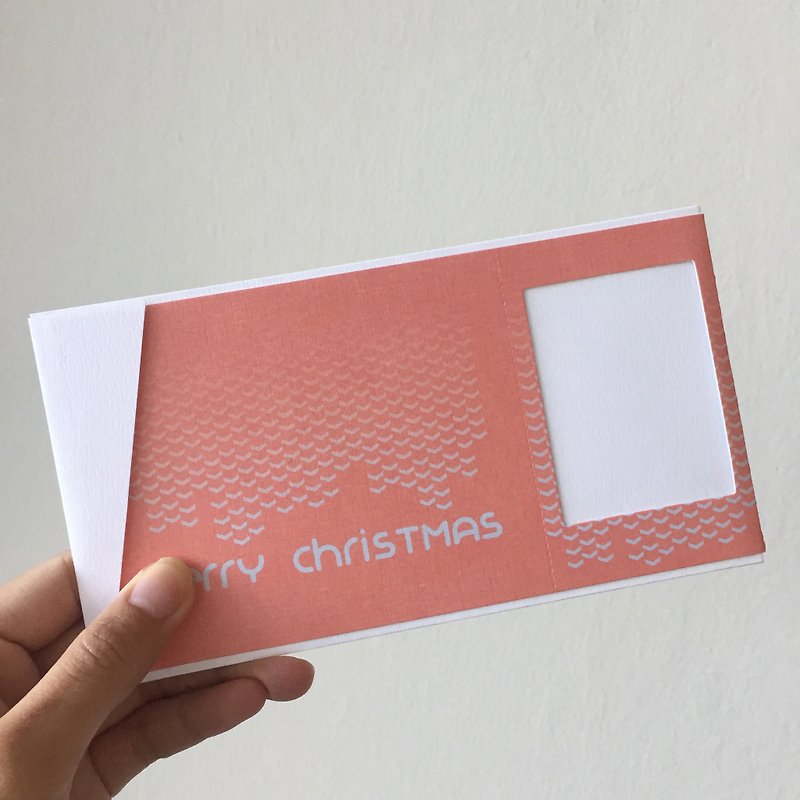 Pin Cards - Rosnow 聖誕卡 / 專為拍立得設計的禮物卡 - 卡片/明信片 - 紙 粉紅色