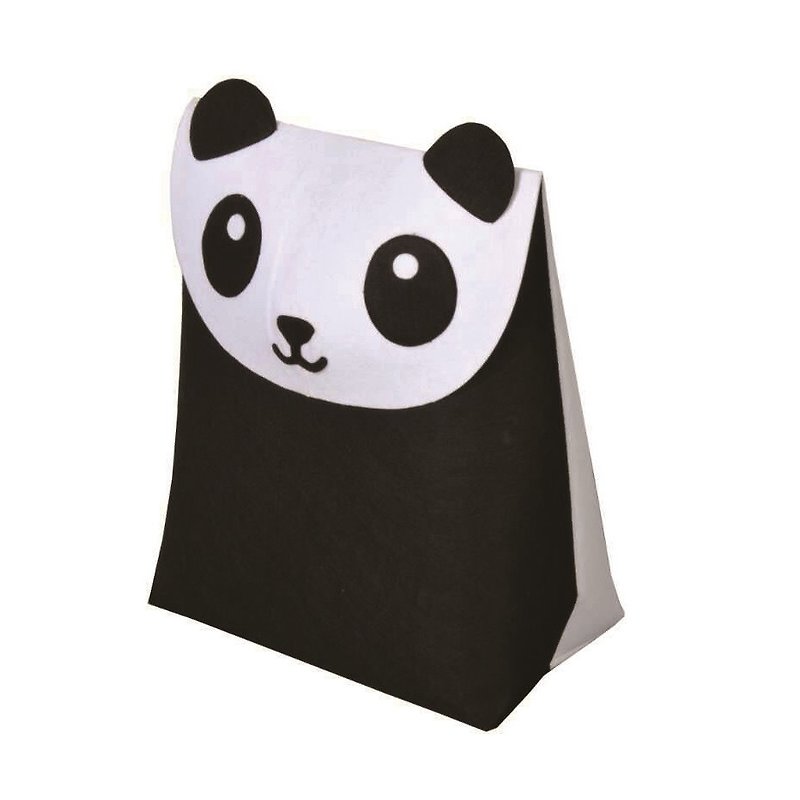 KOMPIS北歐風動物造型收納袋 熊貓  玩具 衣物 尿布  雜物  收納 - 居家收納/收納盒/收納用品 - 聚酯纖維 黑色