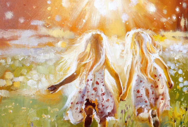 To The Light! Giclée Print Painting On Canvas. - ตกแต่งผนัง - วัสดุอื่นๆ หลากหลายสี