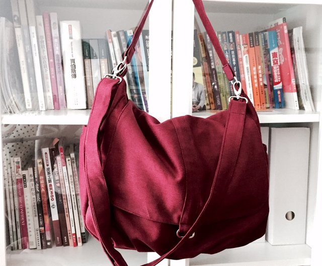 lovely trendy plaid rose red messenger bag