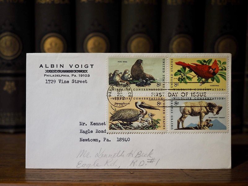 United States 1940~2000 First Day Seal/Envelope Collection J - การ์ด/โปสการ์ด - กระดาษ 