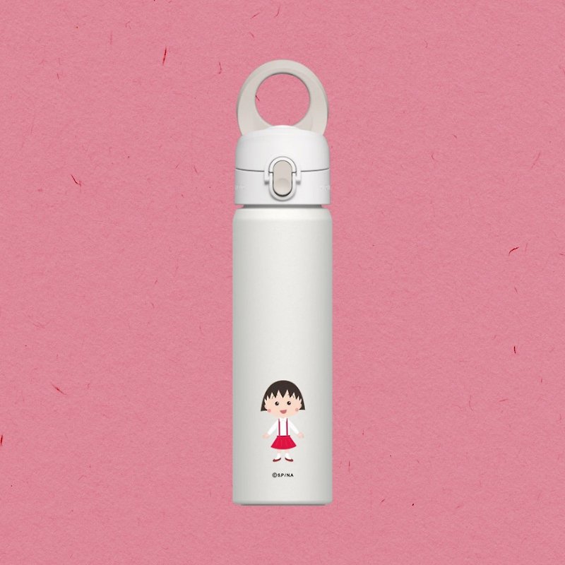 AquaStand Magnetic Water Bottle- Stainless Steel Thermos Bottle|Cherry Maruko-chan/Classic Maruko-chan - Phone Stands & Dust Plugs - Plastic Multicolor