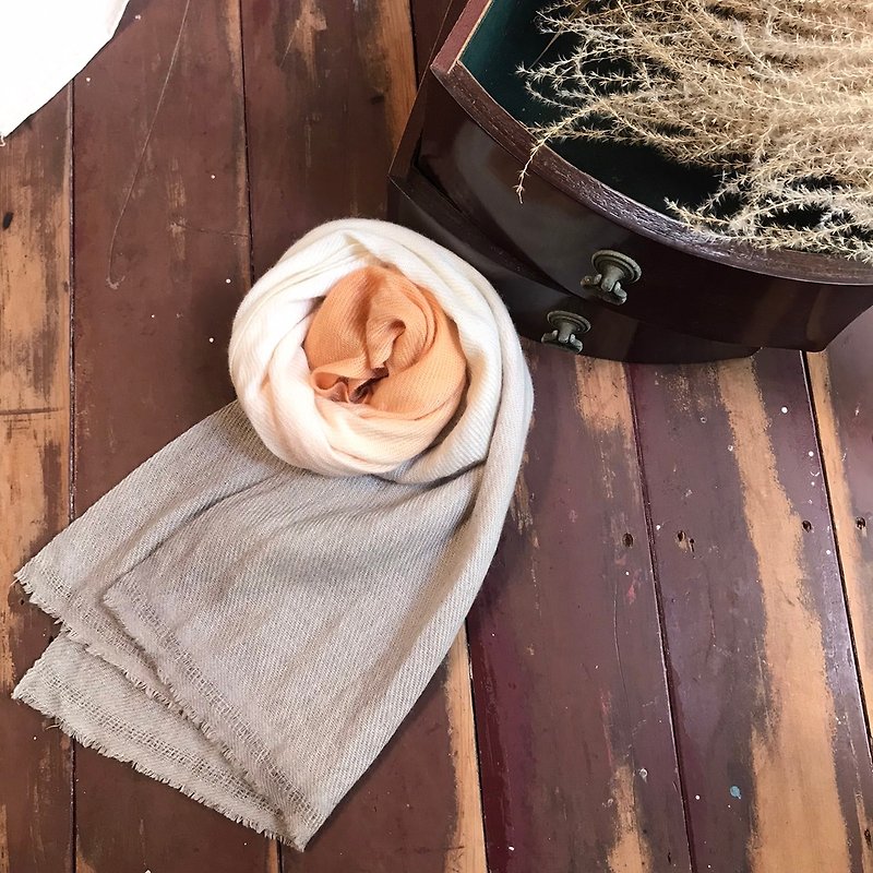 Plant-dyed cashmere cashmere scarf-warm current and cold wind