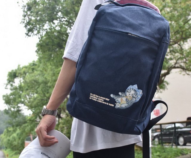 Migoオリジナルイラストバックパック ショップ Migocat リュックサック Pinkoi