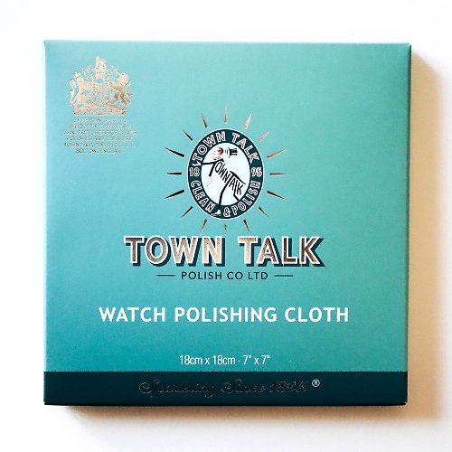 岱姍珠寶x英國TOWN TALK專業銀飾保養 英國 Town Talk【超細纖維手錶清潔布】 手錶擦拭布