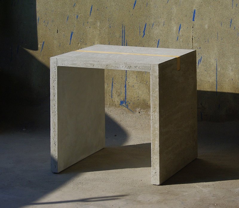 Cement medium pedestal Bx2 seat - Ni Ta exclusive order - Other Furniture - Cement 