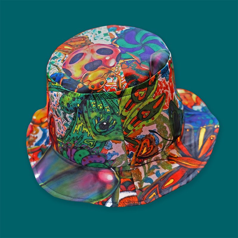 Illustrator pattern fisherman hat - Hats & Caps - Polyester Multicolor