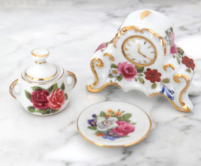 フランス製陶器の時計 フランス製陶器の時計