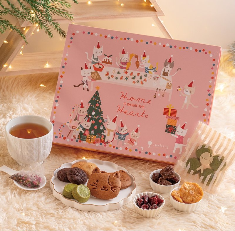 【Christmas Gift】Xmas Bite Size Cookie Box Set | Made in HK - Handmade Cookies - Fresh Ingredients Multicolor