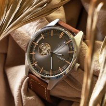 SEIKO ガラス ゴールドプリント ブラック ラウンド 本革ベルト