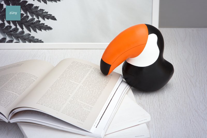 Zuny - Toucan Toco - Paperweight - Items for Display - Faux Leather Multicolor