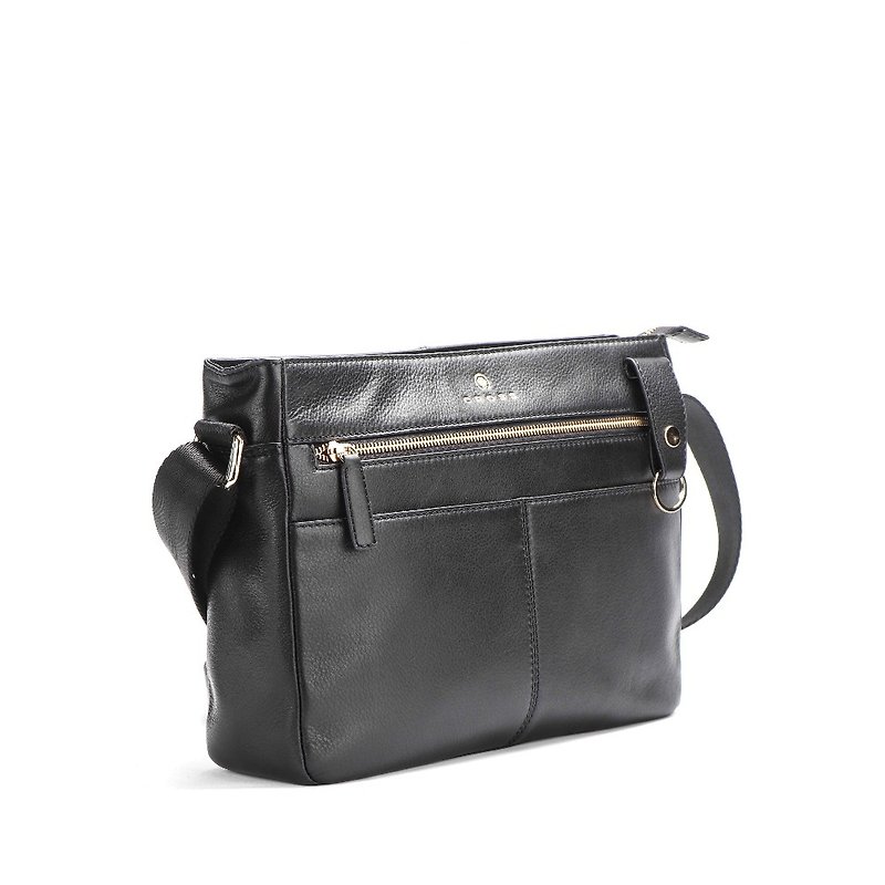 CROSS special price brand new exhibit top NAPPA calf leather cross-body bag Michelle series - Messenger Bags & Sling Bags - Genuine Leather Black