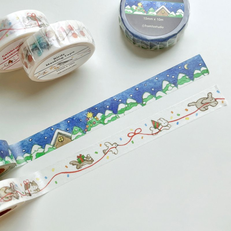 Tree, Celebration Washi Tape - มาสกิ้งเทป - วัสดุอื่นๆ 