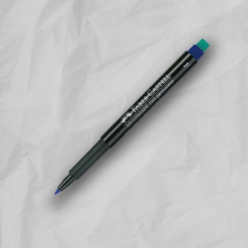 文聚 Faber-Castell 0.6M/M全能油性擦擦筆F/藍-10支l盒(原廠正貨)