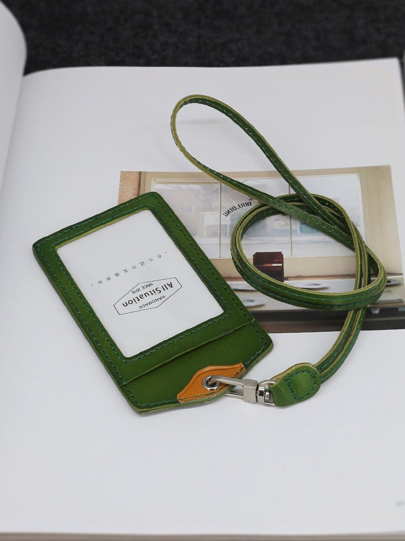 Customized Gift Zone Leather Neck Passport Holder - ที่ใส่บัตรคล้องคอ - หนังแท้ 