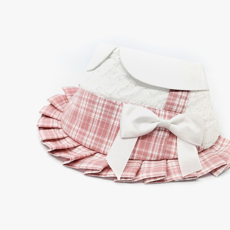 【Momoji】Pet Bib Collar - Heidi (01-Pale Mauve) - Clothing & Accessories - Cotton & Hemp Pink