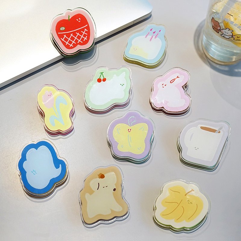 Original design acrylic clip small things cute animal handbook stationery home decoration clip - Storage - Acrylic 