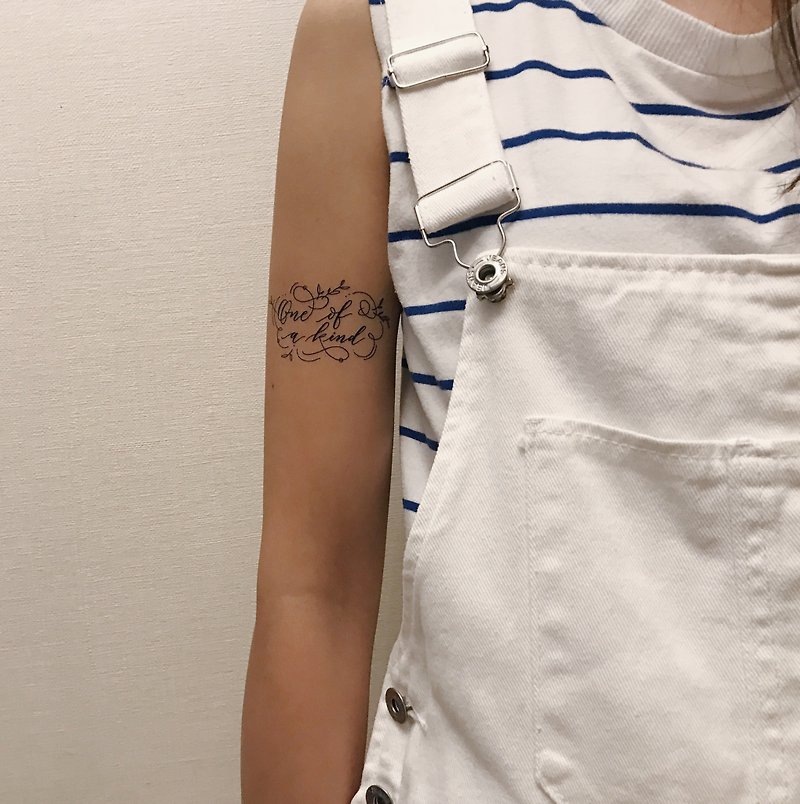 cottontatt // One of a kind // calligraphy temporary tattoo sticker