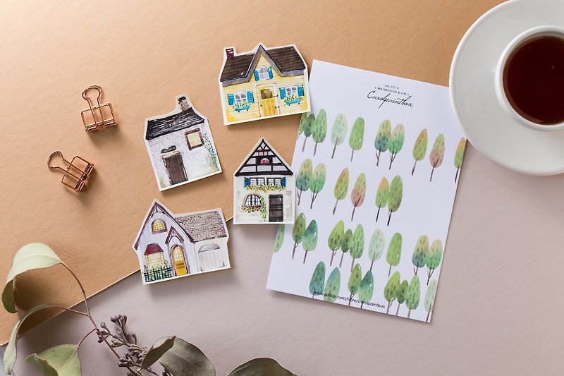 Kairuo Forest Town / Small House II Sticker Pack - สติกเกอร์ - กระดาษ 