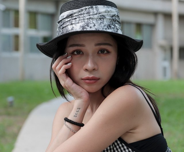 カントリードールバニーちゃん(ピンク水玉麦わら帽子) ny-wstc729-1_1.jpg