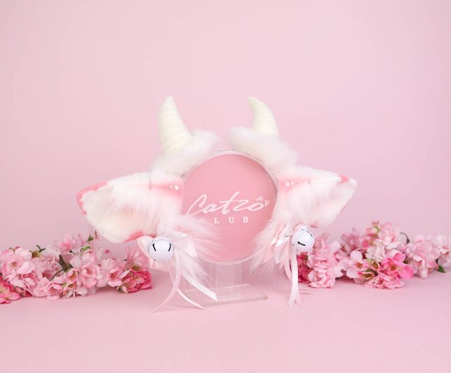 Pink cow top ears