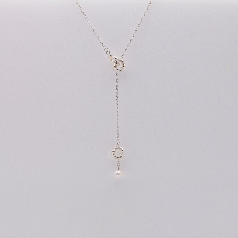 wave cloud 3.0 necklace - สร้อยคอ - เงินแท้ 