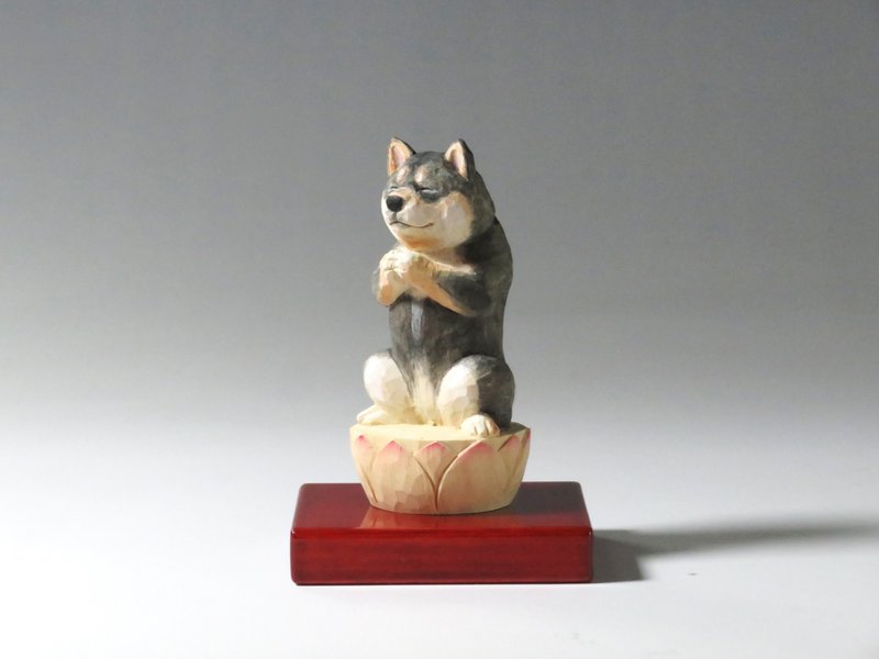 木雕犬佛 2502 - 裝飾/擺設  - 木頭 黑色