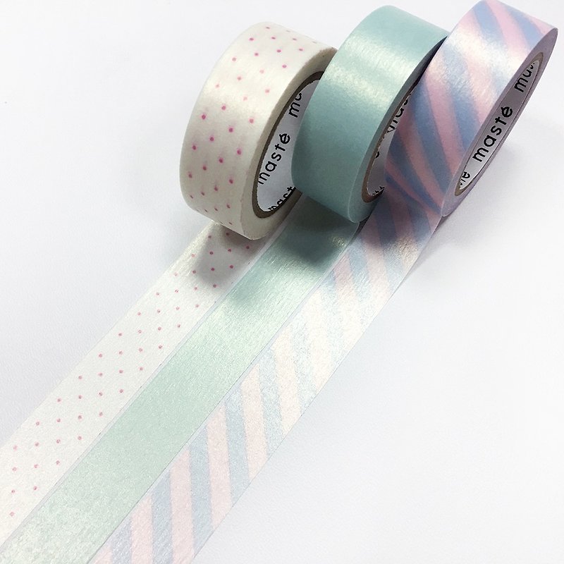 maste Masking Tape Pearl Color Set (MST-ZB06-D) - Washi Tape - Paper Multicolor
