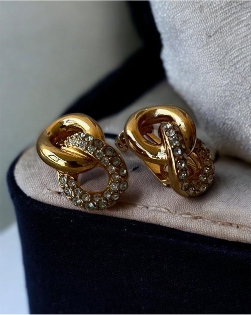 Christian Dior ヴィンテージ　ピアス　【正規品】 Christian Dior ヴィンテージ ディオール Diorロゴ ピアス