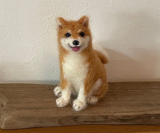 羊毛フェルト 柴犬 - Shop yottymikan Knitting, Embroidery, Felted