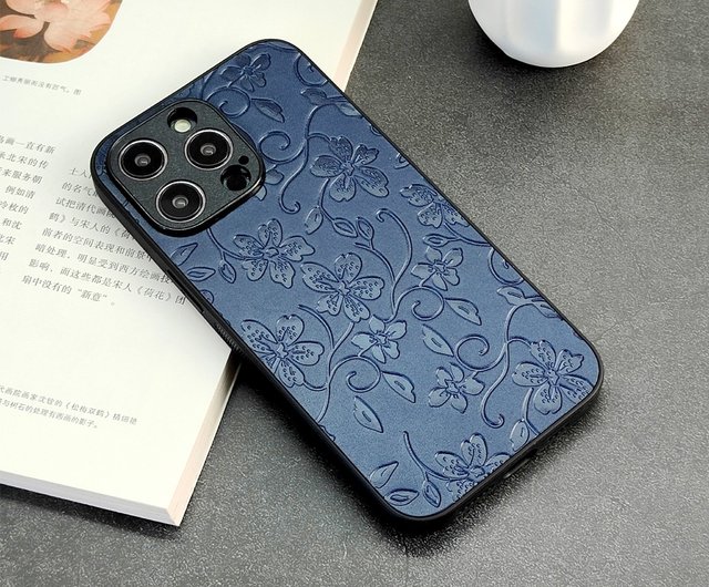 咲く花】iphone16promax 携帯電話ケース 本革 15plus 保護カバー