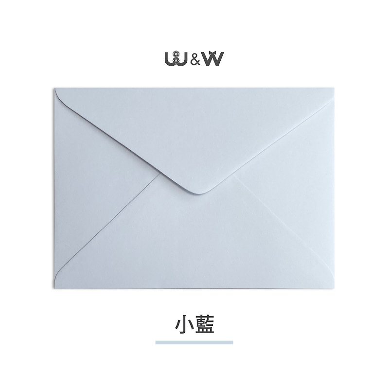W&W婚卡盛宴-日本元素紙信封D-絕美新色-小藍 - 信封/信紙 - 紙 藍色