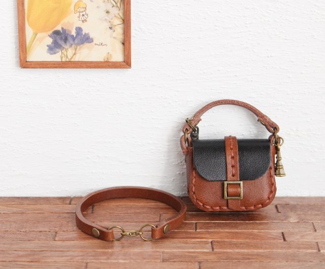 トゥティエ　ミニチュアバッグチャーム　レザー トゥティエ ミニチュアバッグチャーム レザー SAC BOUT MINI