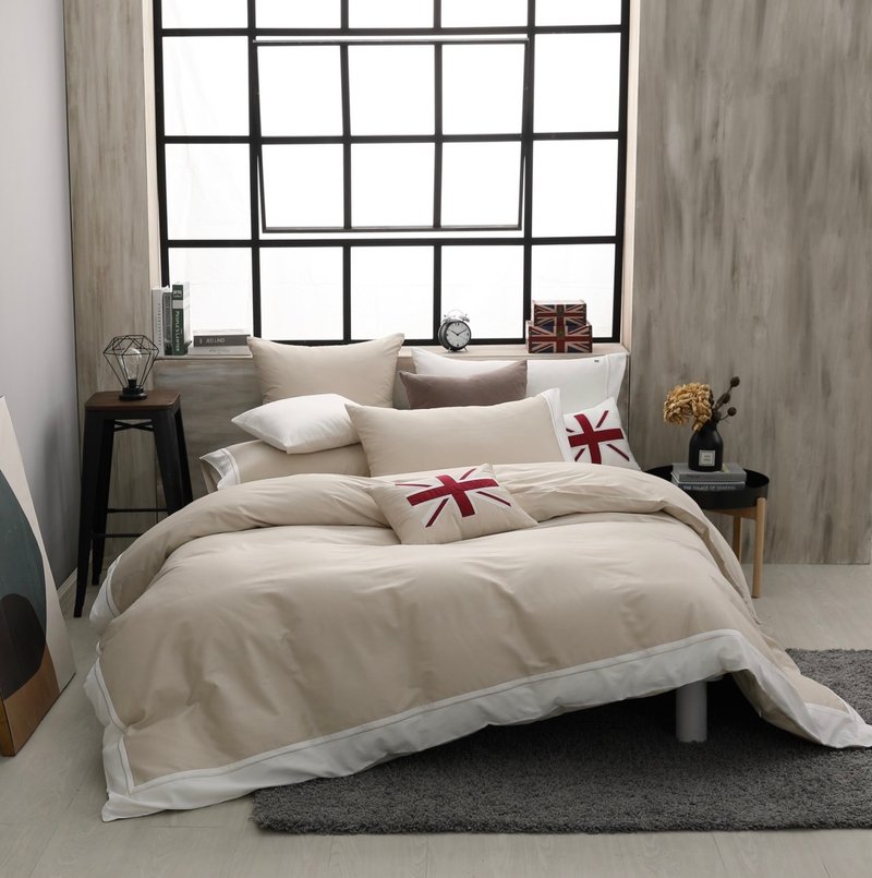 アーバンコレクション-リズミ-4つのベッドラップ薄いキルトカバーセット-100％コーマ綿 - 寝具 - コットン・麻 