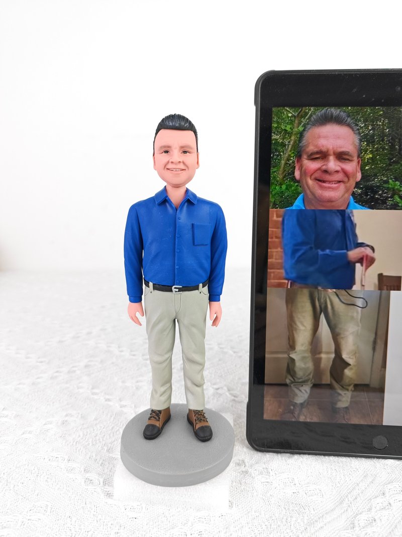 客制化人物公仔 人偶 3D人像畫 似顏繪 肖像 定制 生日 紀念 禮物 - 公仔/玩偶 - 黏土 多色