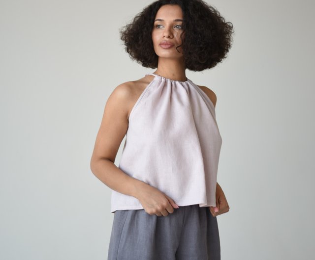 linen halter top