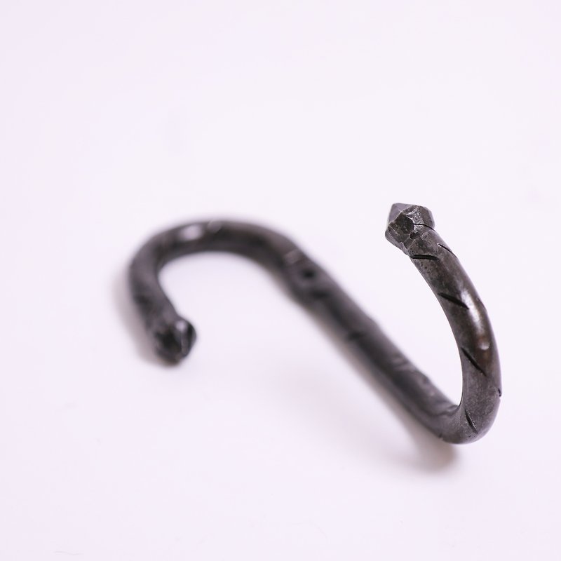 hook-snake-fair trade - Wall Décor - Other Metals Gray
