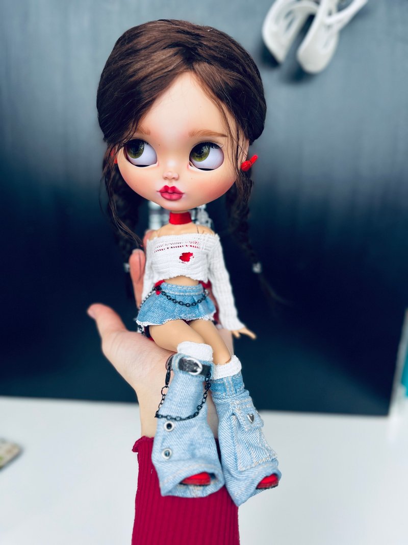 Custom Blythe doll - 玩偶/公仔 - 塑膠 卡其色