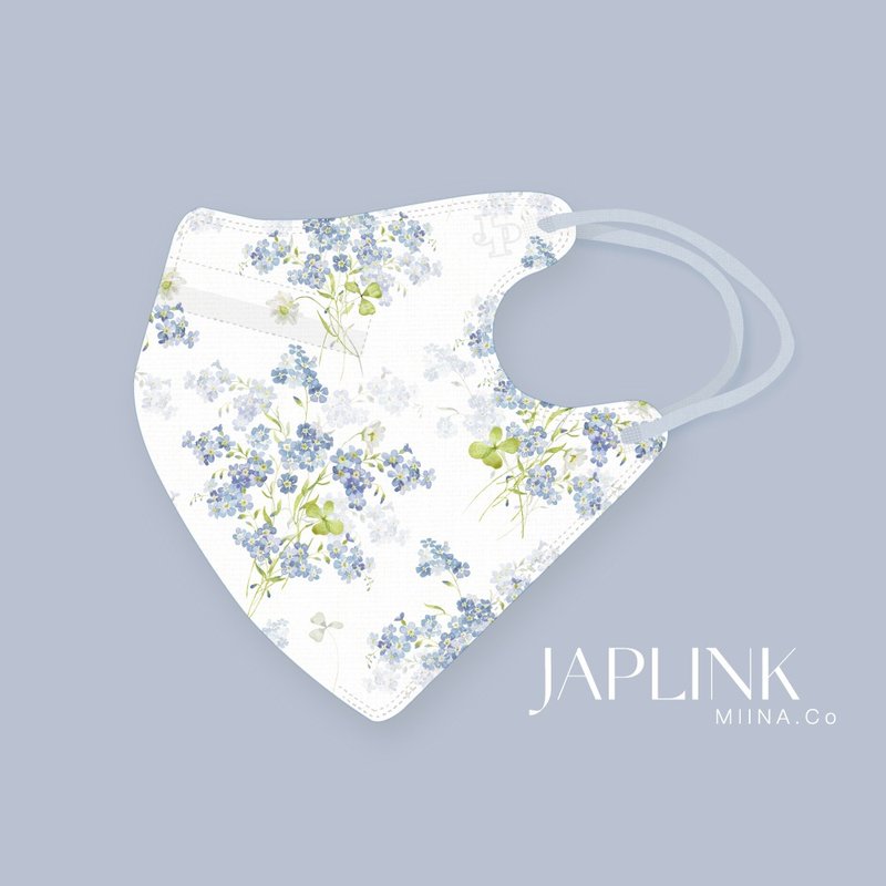 【標準】JAPLINK HEPA 高科技水駐極 立體醫療口罩- 花影飛燕 - 口罩/口罩收納套 - 聚酯纖維 白色